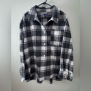 Architect Black and White Plaid Button Down Shirt